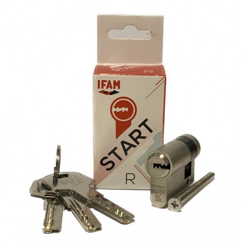 CILINDRO START R STR1030N KA01 - 10 x 30 - LLAVES IGUALES - MEDIO CILINDRO - LEVA LARGA - NÍQUEL